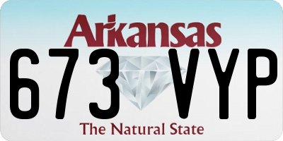 AR license plate 673VYP