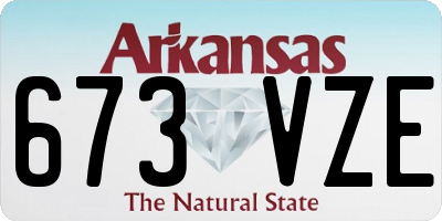 AR license plate 673VZE