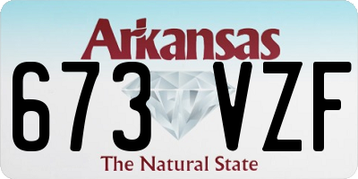 AR license plate 673VZF