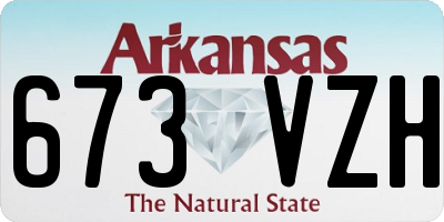 AR license plate 673VZH