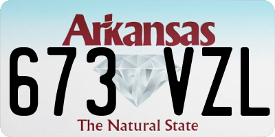 AR license plate 673VZL