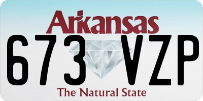 AR license plate 673VZP