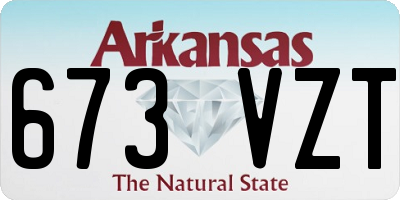 AR license plate 673VZT