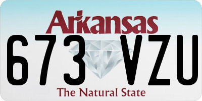 AR license plate 673VZU