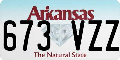 AR license plate 673VZZ