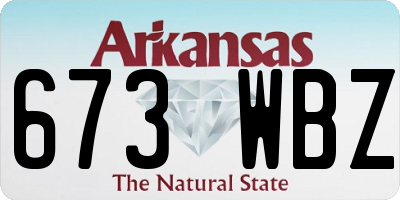 AR license plate 673WBZ