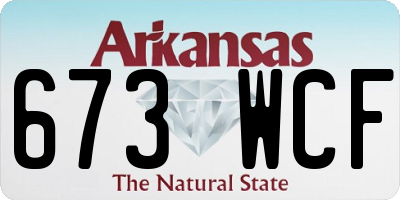 AR license plate 673WCF