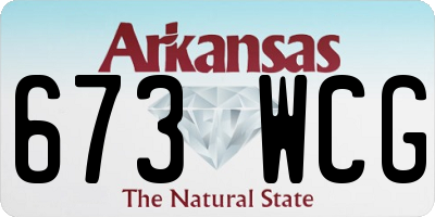 AR license plate 673WCG