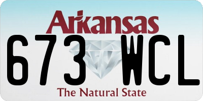 AR license plate 673WCL