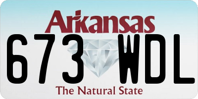 AR license plate 673WDL