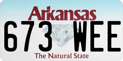 AR license plate 673WEE