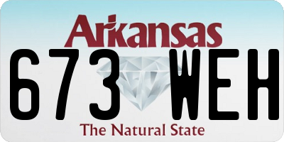 AR license plate 673WEH