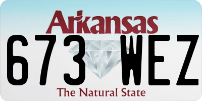 AR license plate 673WEZ
