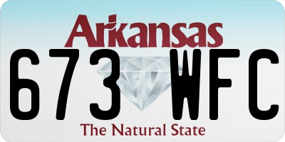 AR license plate 673WFC