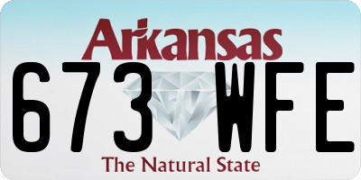 AR license plate 673WFE