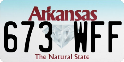 AR license plate 673WFF