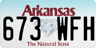 AR license plate 673WFH