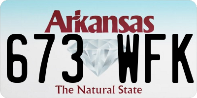 AR license plate 673WFK