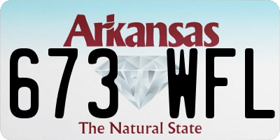 AR license plate 673WFL