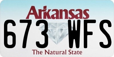 AR license plate 673WFS