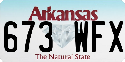 AR license plate 673WFX