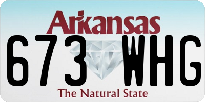 AR license plate 673WHG