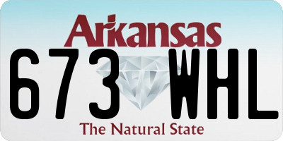 AR license plate 673WHL