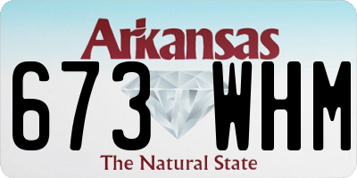 AR license plate 673WHM