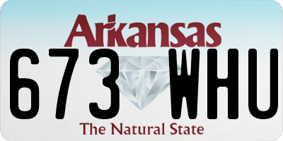 AR license plate 673WHU