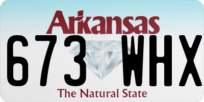 AR license plate 673WHX