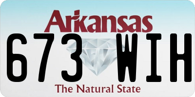 AR license plate 673WIH