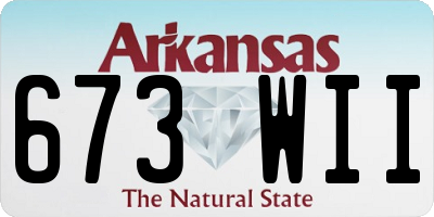AR license plate 673WII