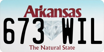 AR license plate 673WIL