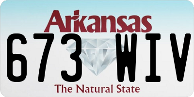 AR license plate 673WIV