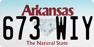 AR license plate 673WIY