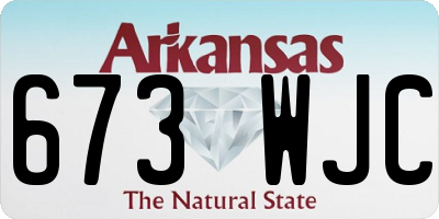AR license plate 673WJC