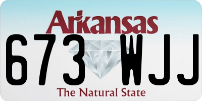 AR license plate 673WJJ
