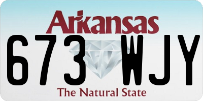 AR license plate 673WJY