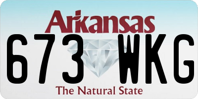 AR license plate 673WKG