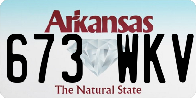 AR license plate 673WKV
