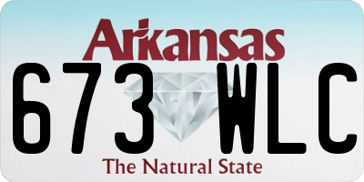 AR license plate 673WLC