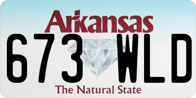 AR license plate 673WLD