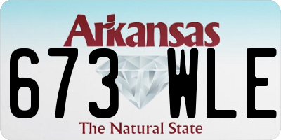 AR license plate 673WLE