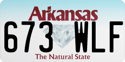 AR license plate 673WLF