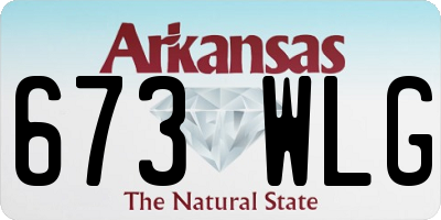 AR license plate 673WLG