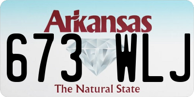 AR license plate 673WLJ