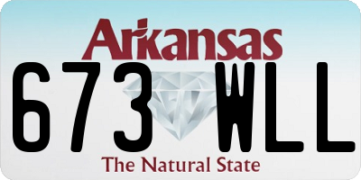 AR license plate 673WLL