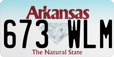 AR license plate 673WLM