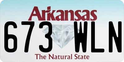 AR license plate 673WLN