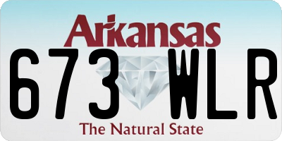 AR license plate 673WLR